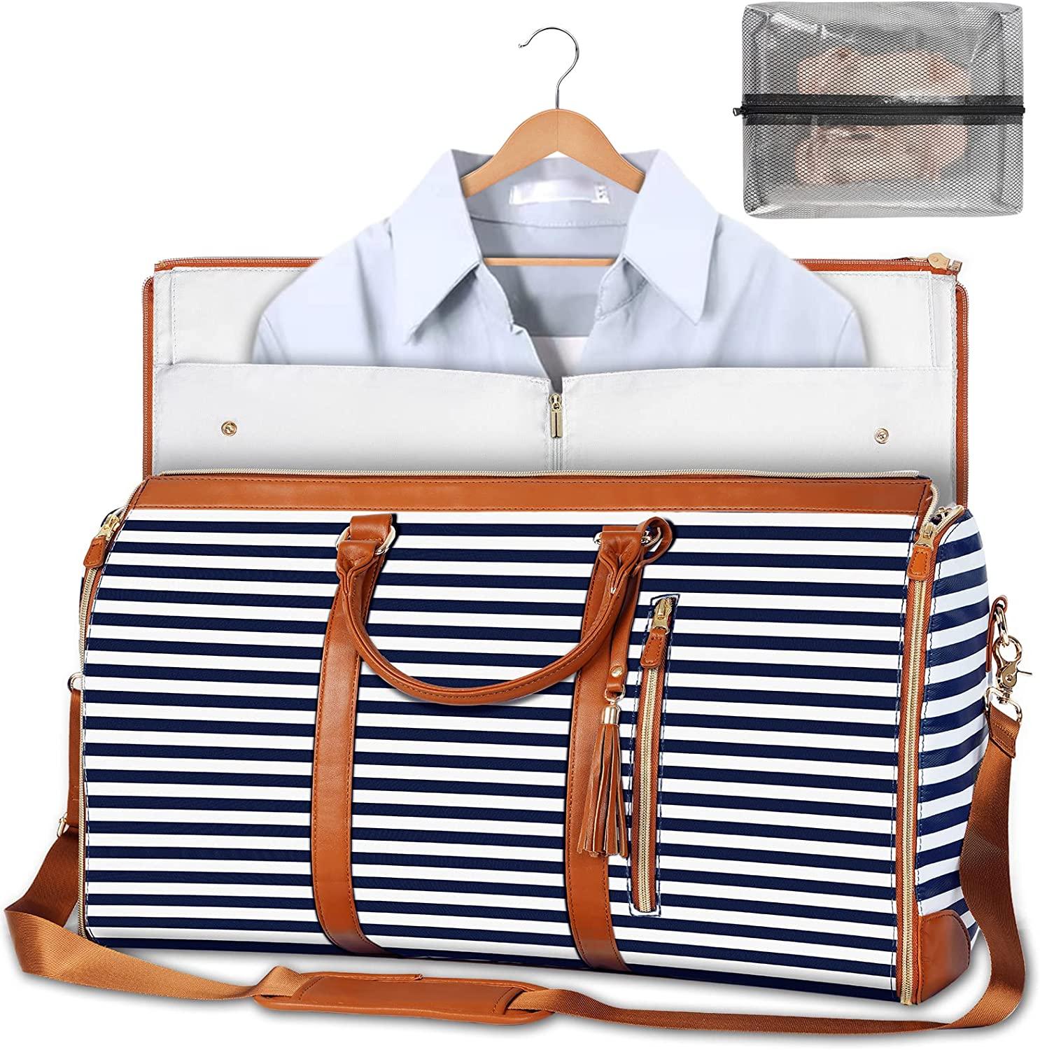 Chic Foldable Leather Organizer for Wrinkle-Free Clothing