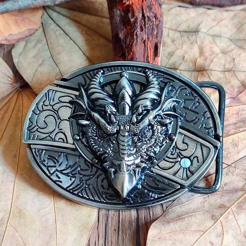 Versatile Cowboy Belt Buckle with Concealed Utility Tool