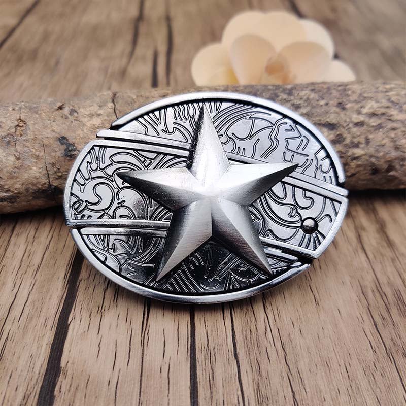 Versatile Cowboy Belt Buckle with Concealed Utility Tool