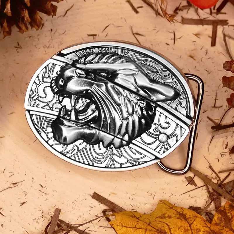 Versatile Cowboy Belt Buckle with Concealed Utility Tool