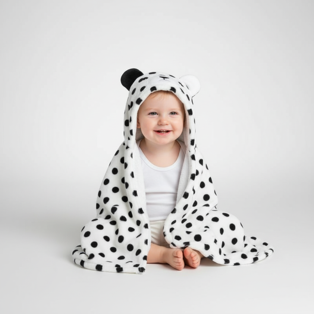 Children's Hooded Towel for Bathing