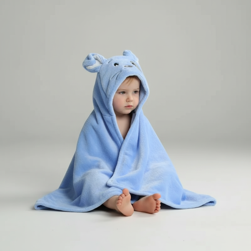 Children's Hooded Towel for Bathing