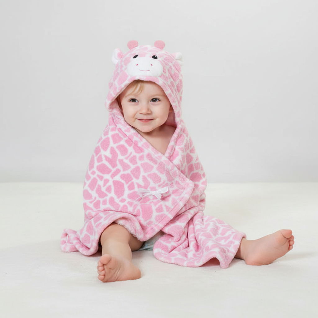 Children's Hooded Towel for Bathing