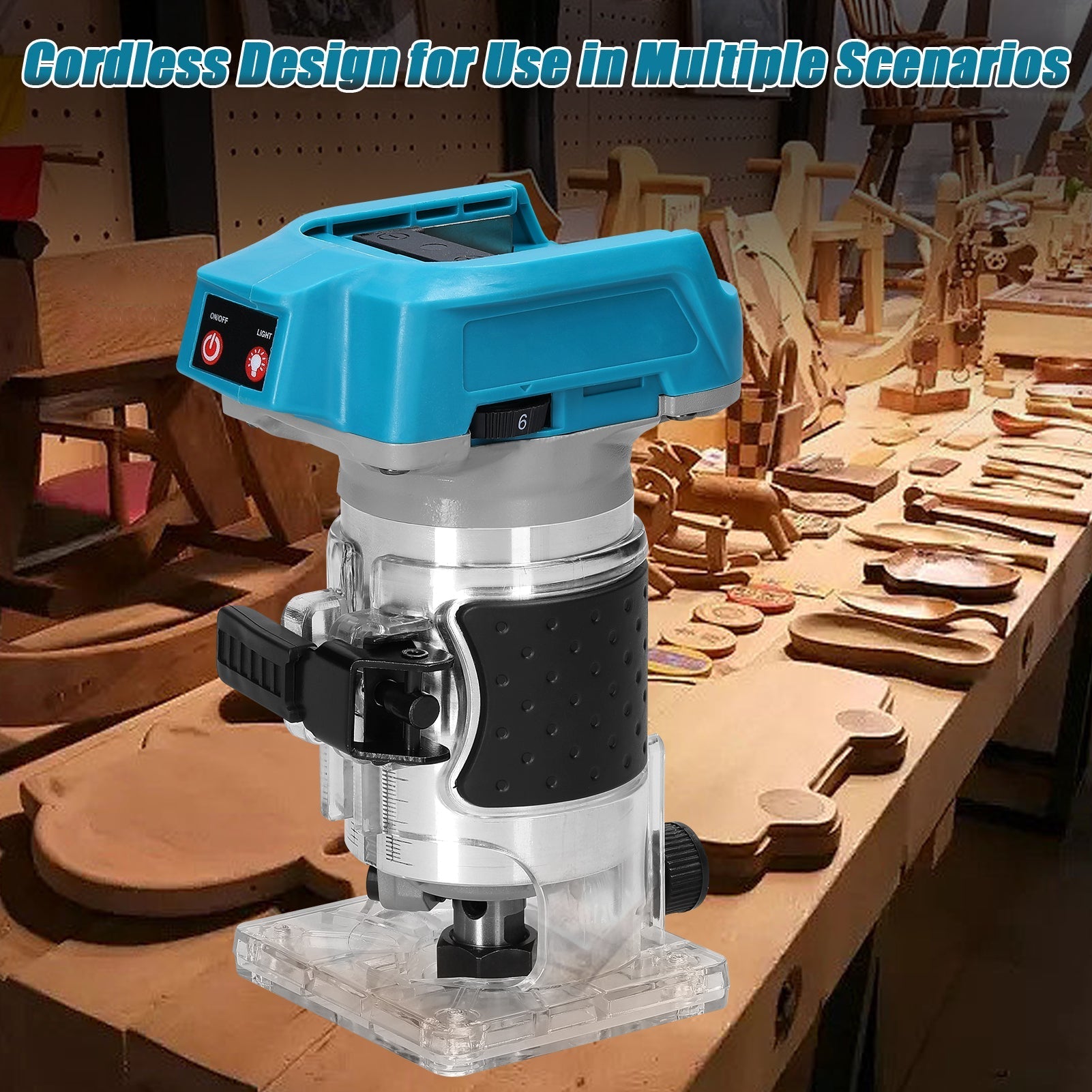 Precision Cordless Wood Shaper for Creative Projects