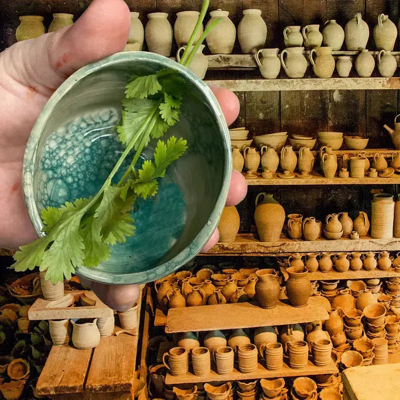 Handcrafted Ceramic Herb Separator – Elegant Kitchen Essential