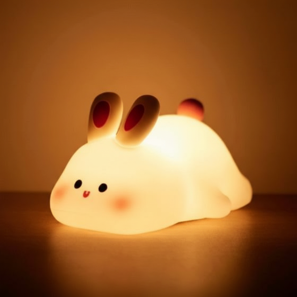 Soft Silicone Night Light for Kids - LunaBunny