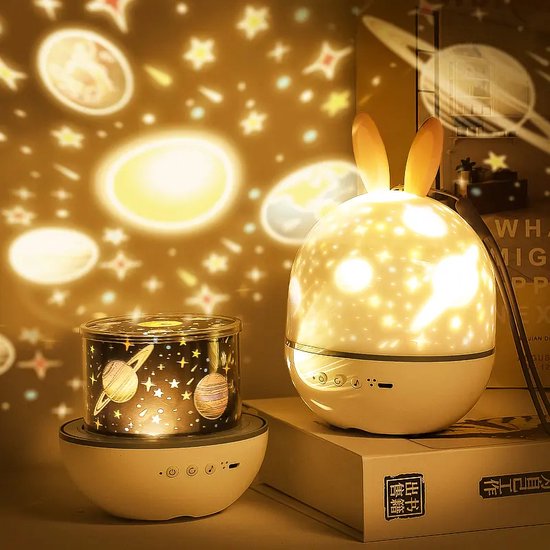 Plastic Star Projector for Kids' Room - Moon Theme