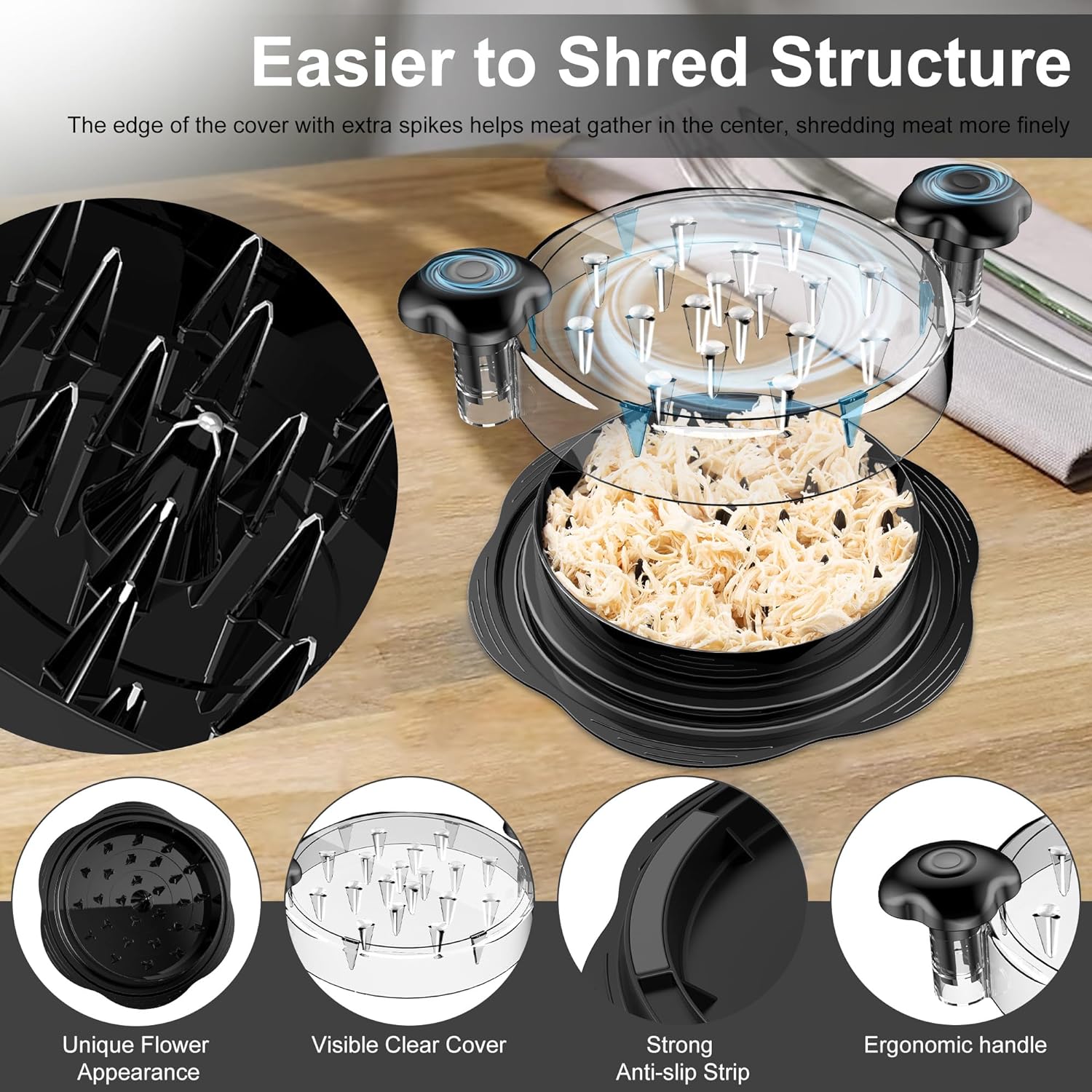 Culinary Companion | EasyGrip Meat Shredding Tool for Quick Prep