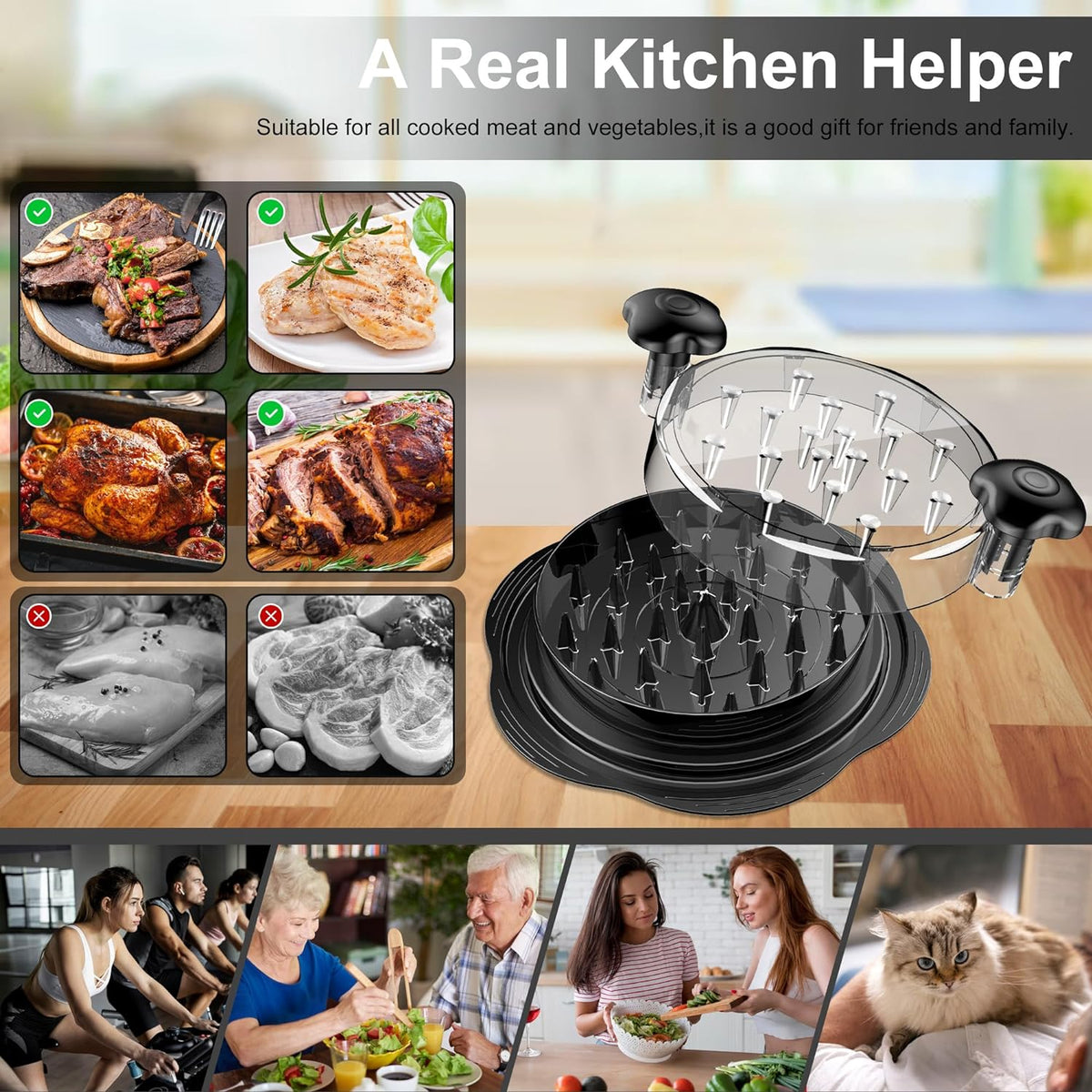 Culinary Companion | EasyGrip Meat Shredding Tool for Quick Prep