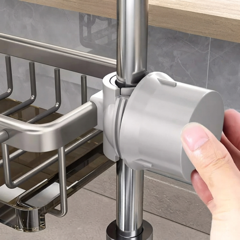 Versatile Over-Sink Organizer for Sponges and Cleaning Tools