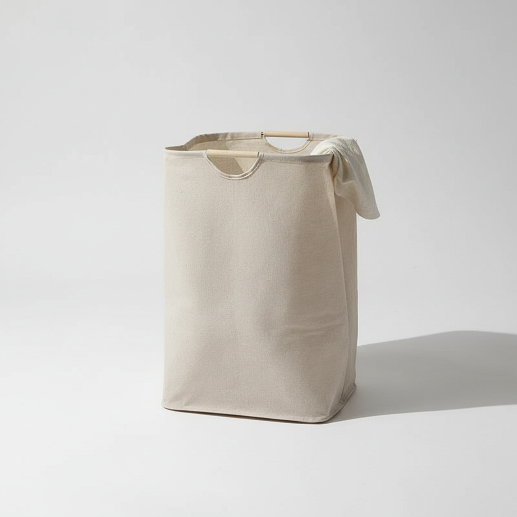 collapsible Cotton Linen Storage Basket