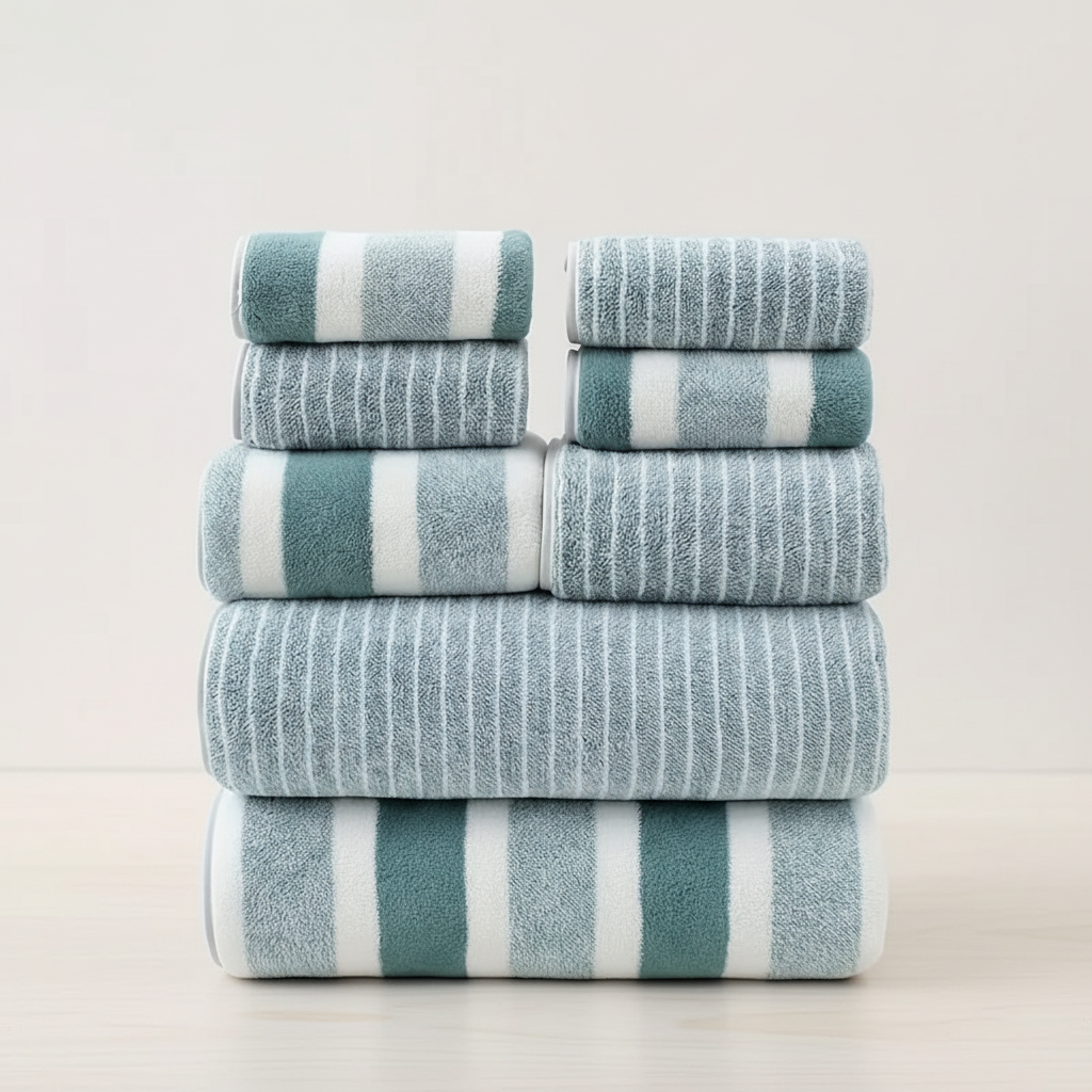 Wellness Towels Set of 8 – Soft and Absorbent Bath Towels