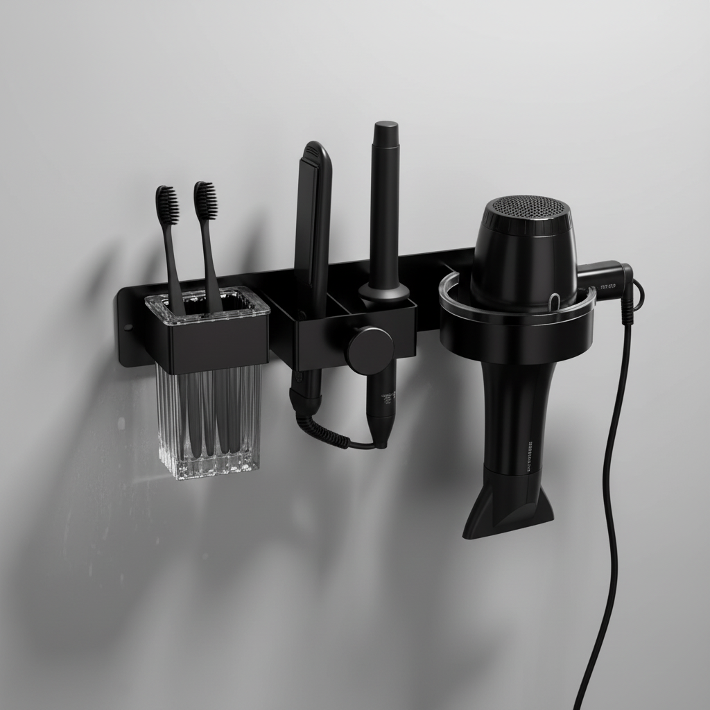 Compact Storage Solution for Hair Styling Tools