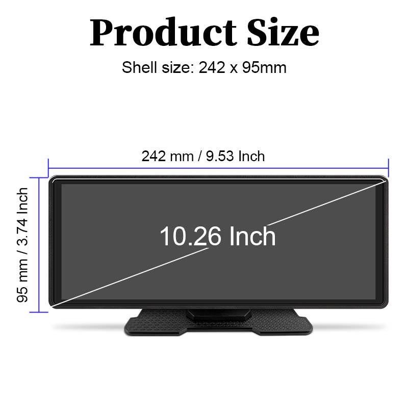 Smart Touchscreen Car Audio System with Bluetooth & Rear Camera