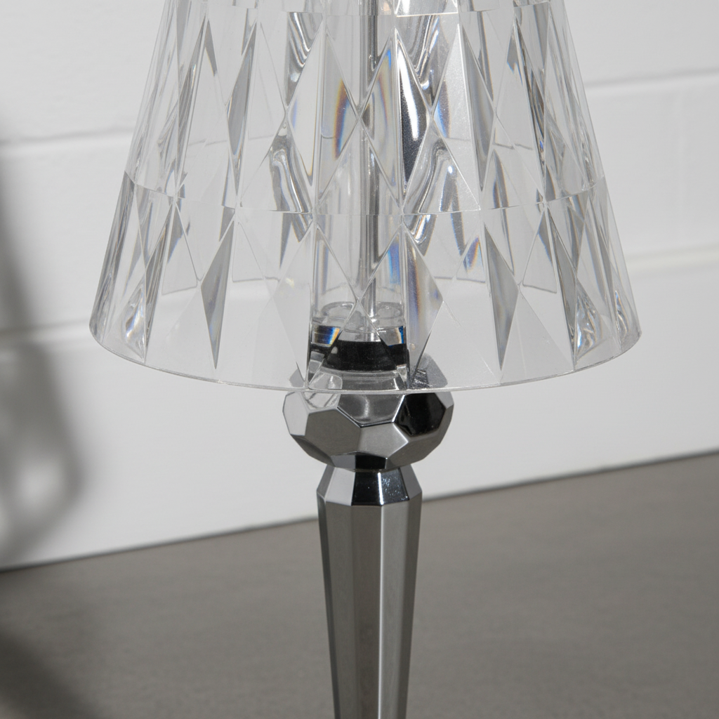 Prism Table Lamp with Crystal Optics