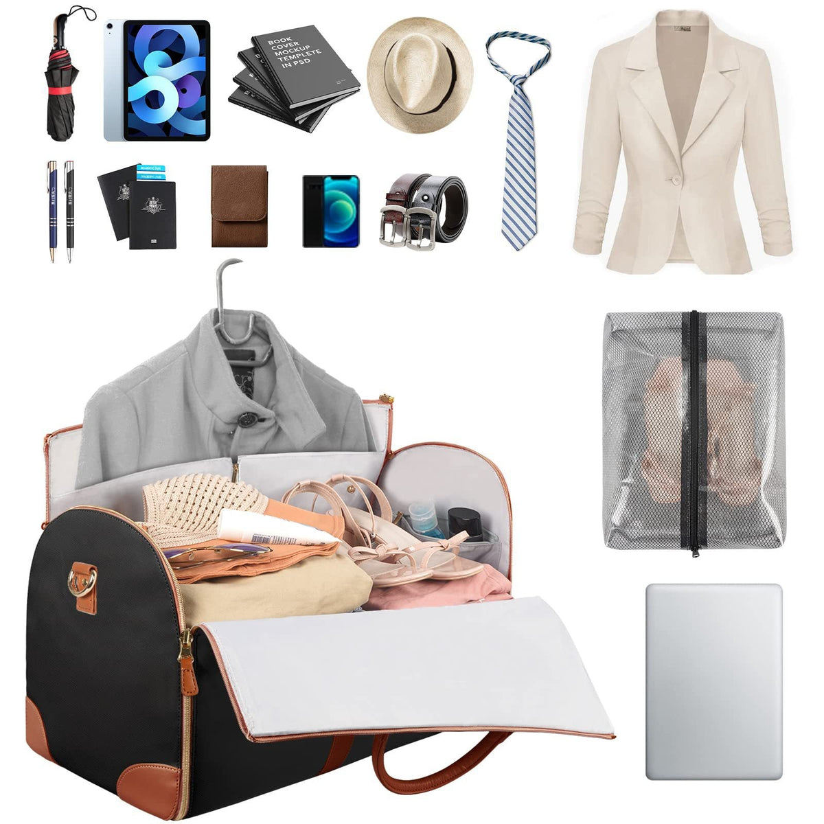 Versatile Travel Tote with Expandable Design