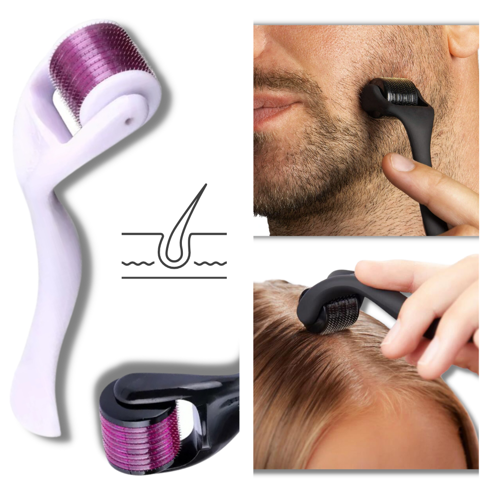 Revitalizing Microneedle Roller for Hair and Beard Enhancement