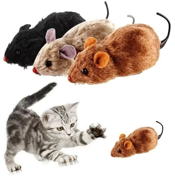 Interactive Feline Fun: Battery-Powered Racing Mouse