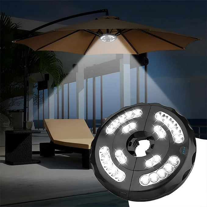 Versatile Outdoor Parasol Illumination Solution