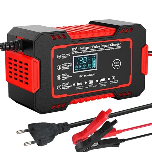 Smart 12V 6A Car Battery Revitalizer with LCD Screen