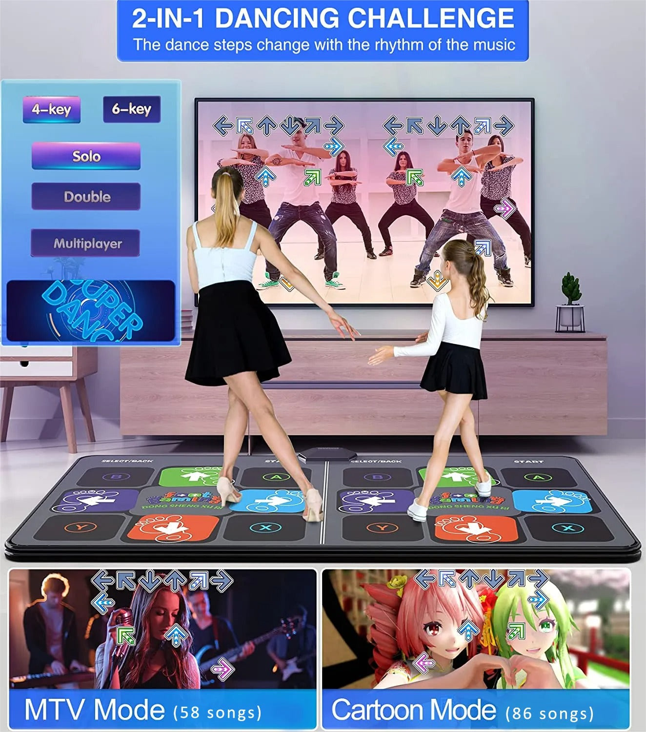 Rhythm Revolution Dance Floor - Interactive Fun for Kids