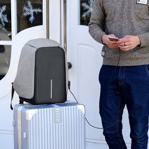 SmartGuard Waterproof Backpack with USB Charging Port