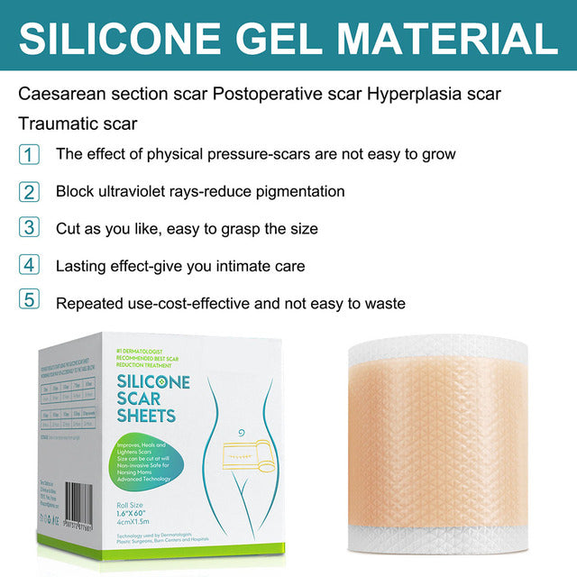 Advanced Silicone Scar Treatment Roll for Smooth Skin