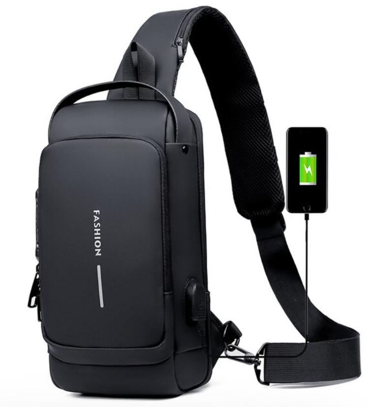 Stylish Secure Backpack with USB Charging Port