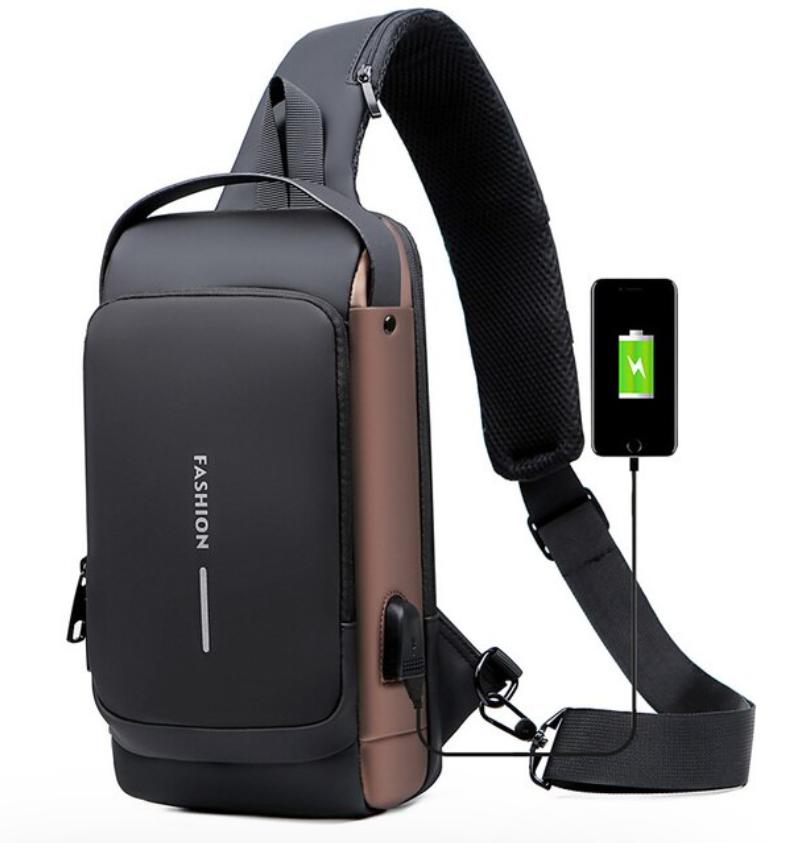 Stylish Secure Backpack with USB Charging Port