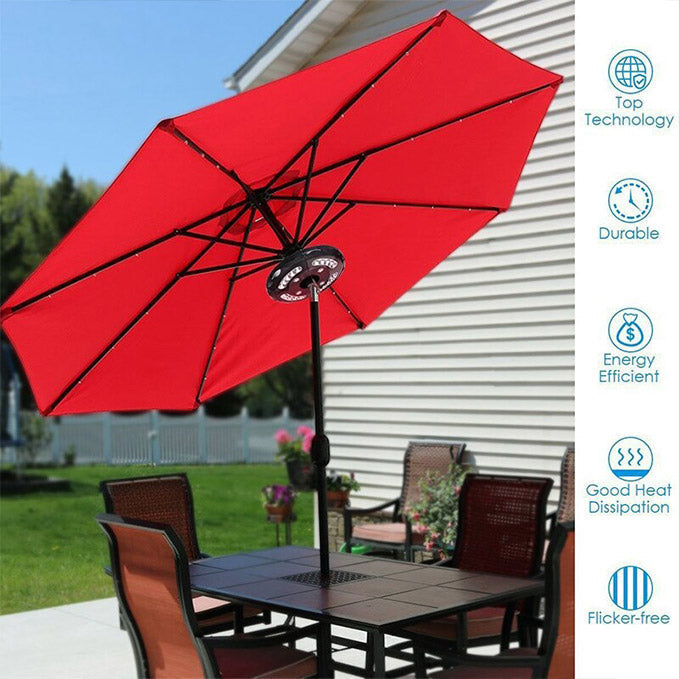 Versatile Outdoor Parasol Illumination Solution