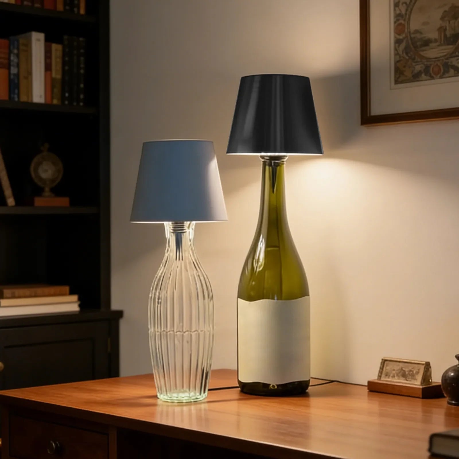 Stylish Rechargeable LED Table Lamp for Bottles