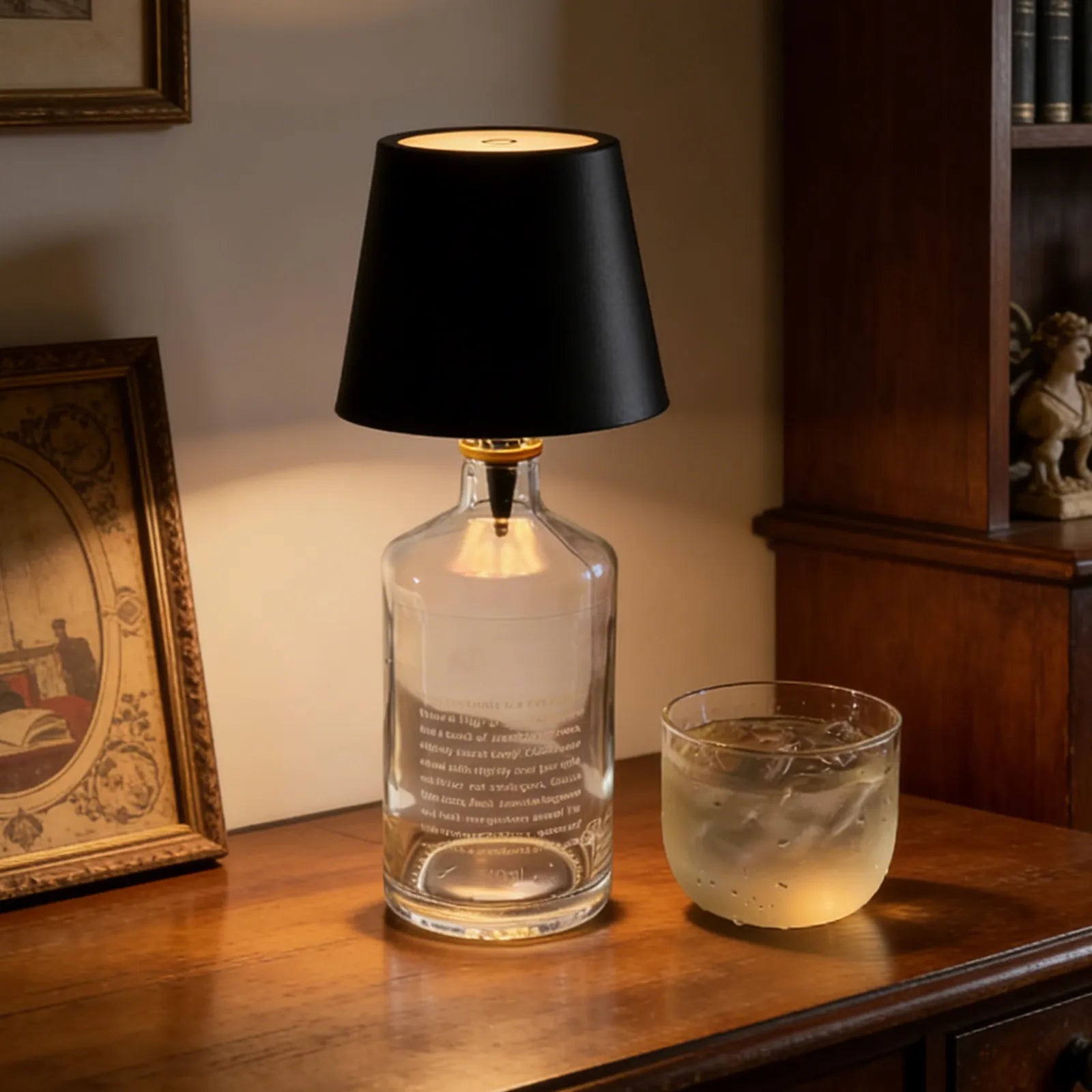 Stylish Rechargeable LED Table Lamp for Bottles