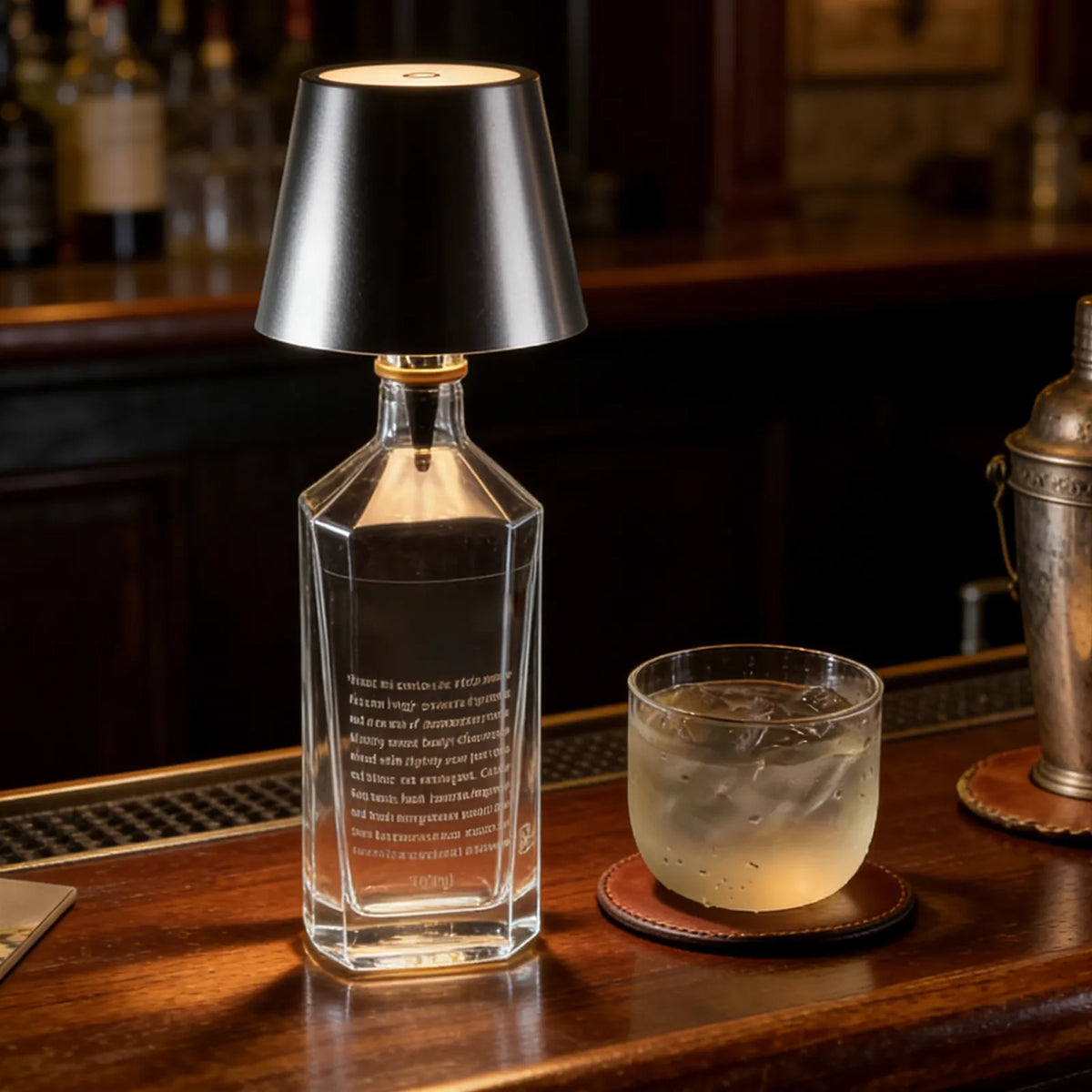 Stylish Rechargeable LED Table Lamp for Bottles
