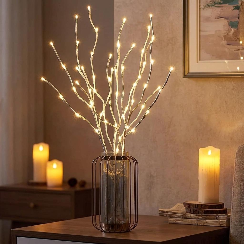Enchanting LED Willow Branch Lights for Elegant Ambiance