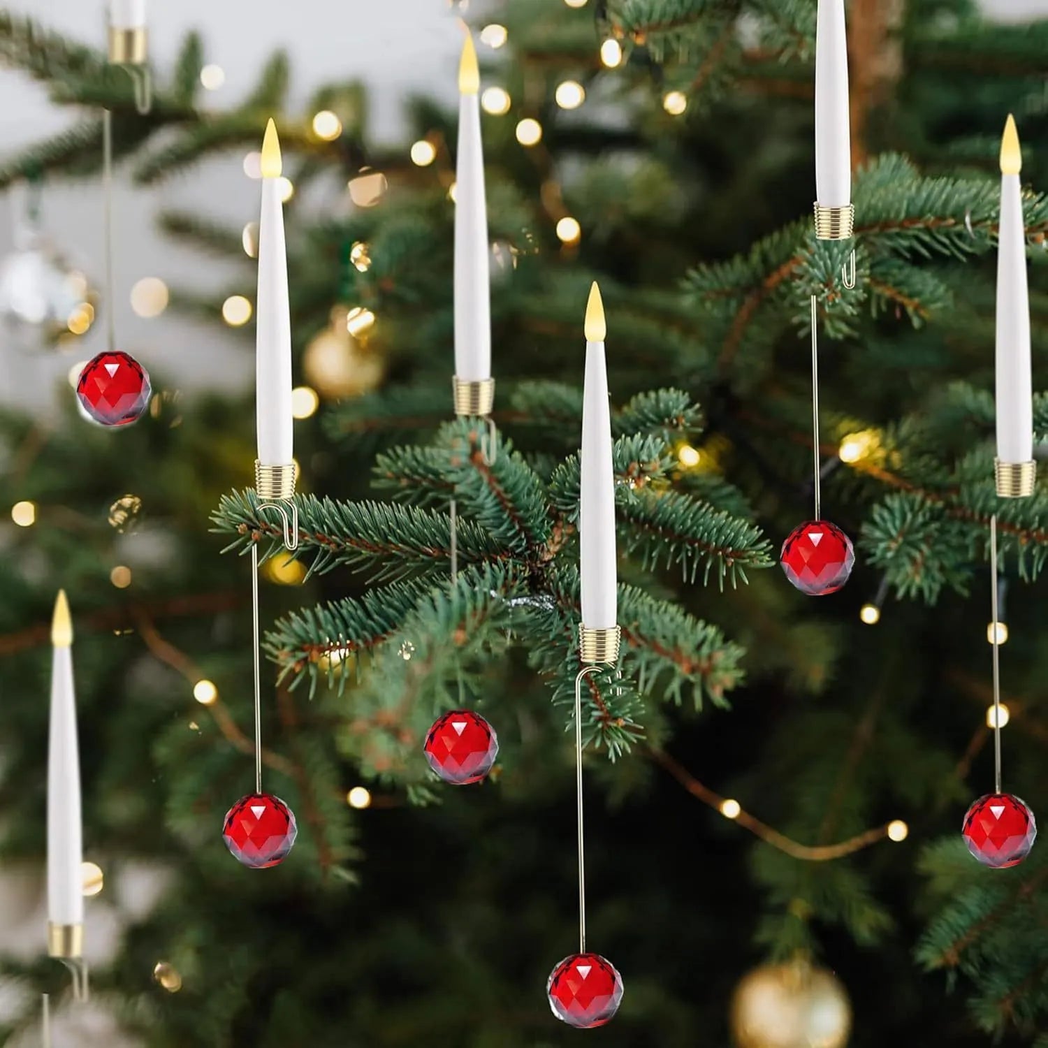 Battery-Operated Holiday Candle Lights with Remote Control