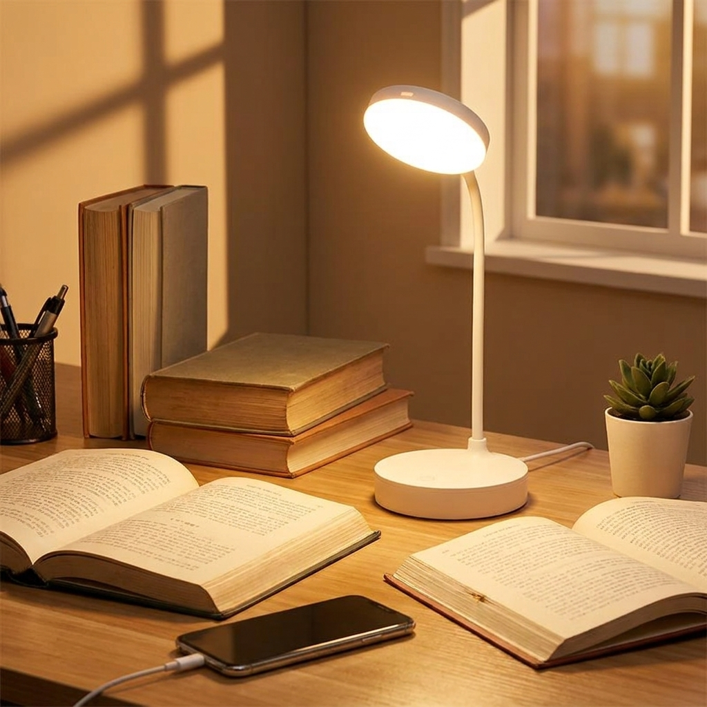 Smart Touch-Controlled LED Lamp with Adjustable Brightness