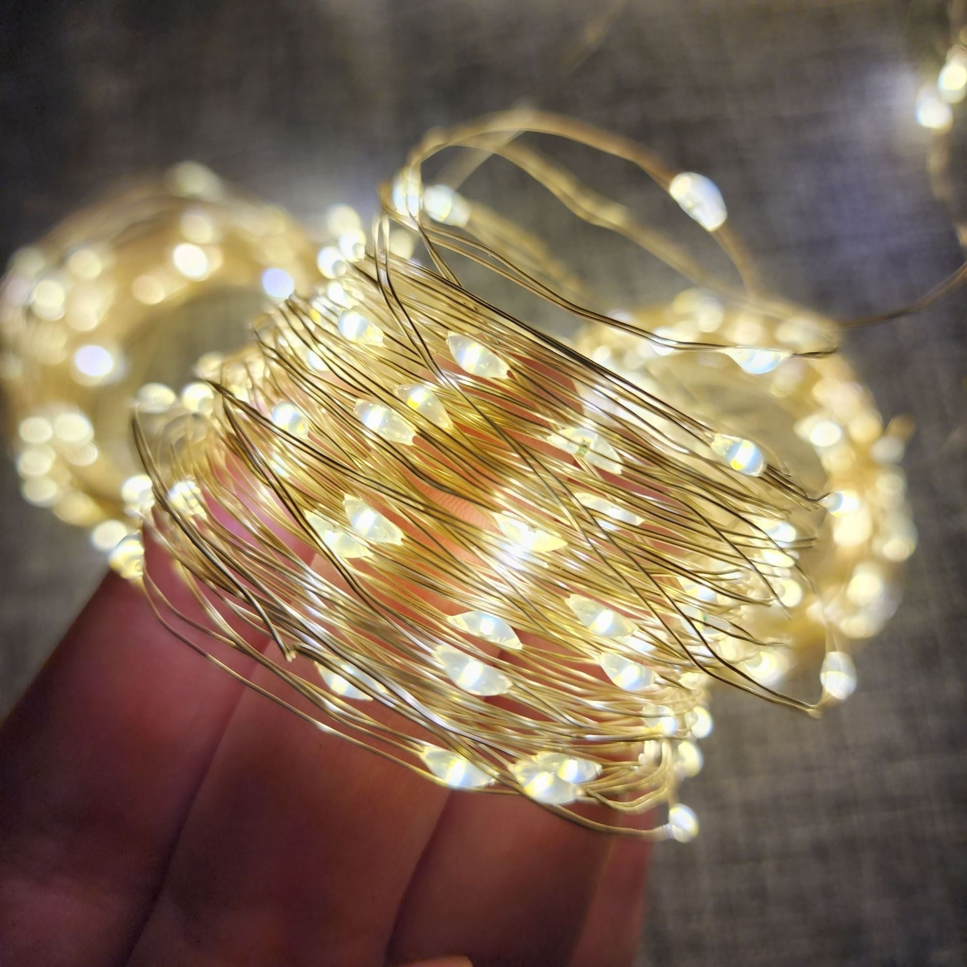 Warm White LED Decorative Mesh String Lights