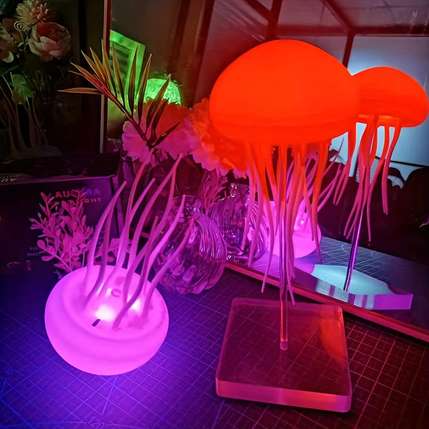 Colorful Jellyfish Mood Lamp – USB Rechargeable and Adjustable