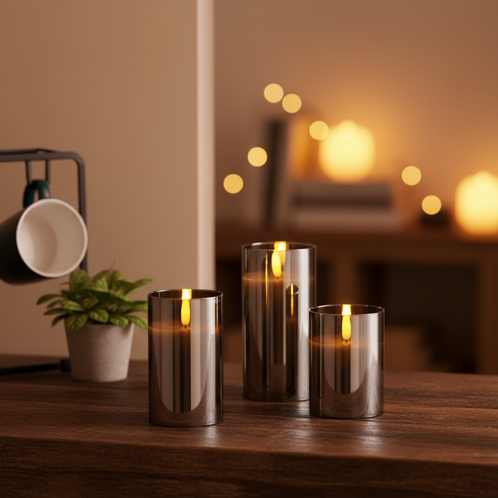 Remote Controlled LED Candle Set