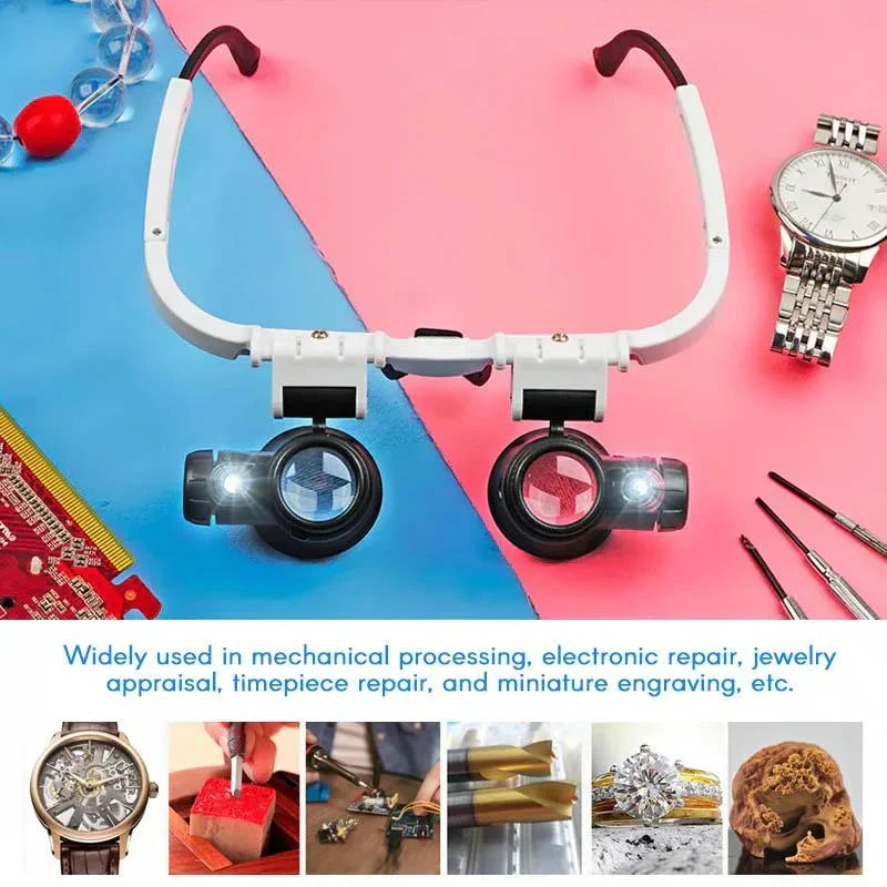 Precision Vision Glasses with Adjustable Magnification Levels