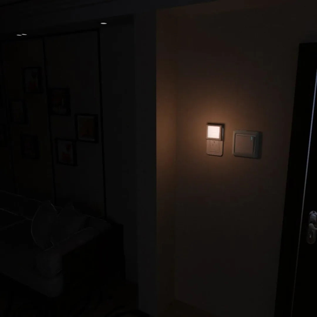Adjustable Warm White LED Night Light with Dusk Sensor