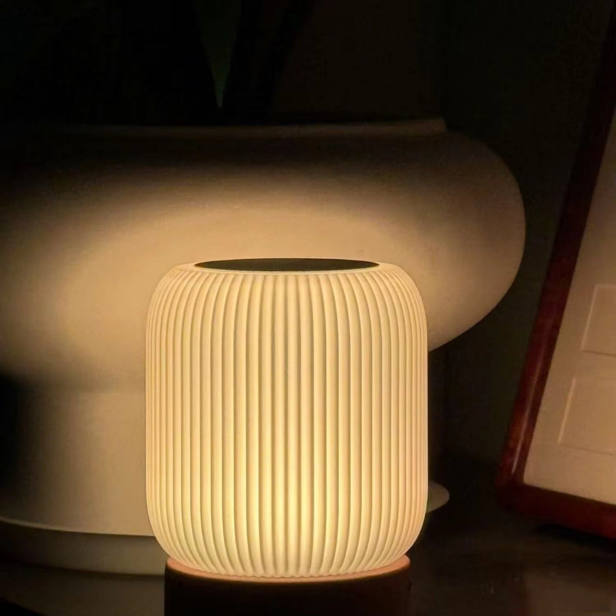 Touch-Controlled LED Table Lamp with Rechargeable Battery