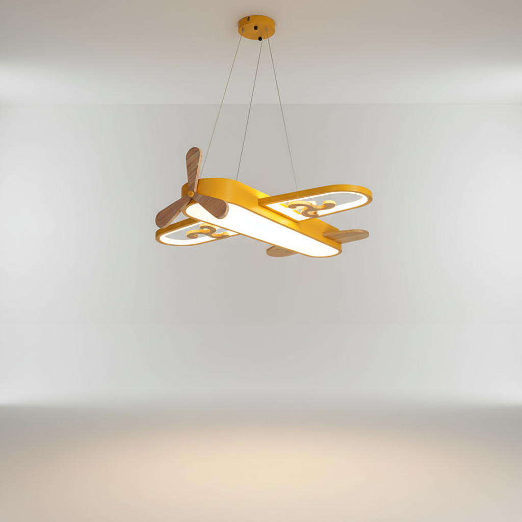 Child-Safe LED Pendant Light - Sky-Themed Design