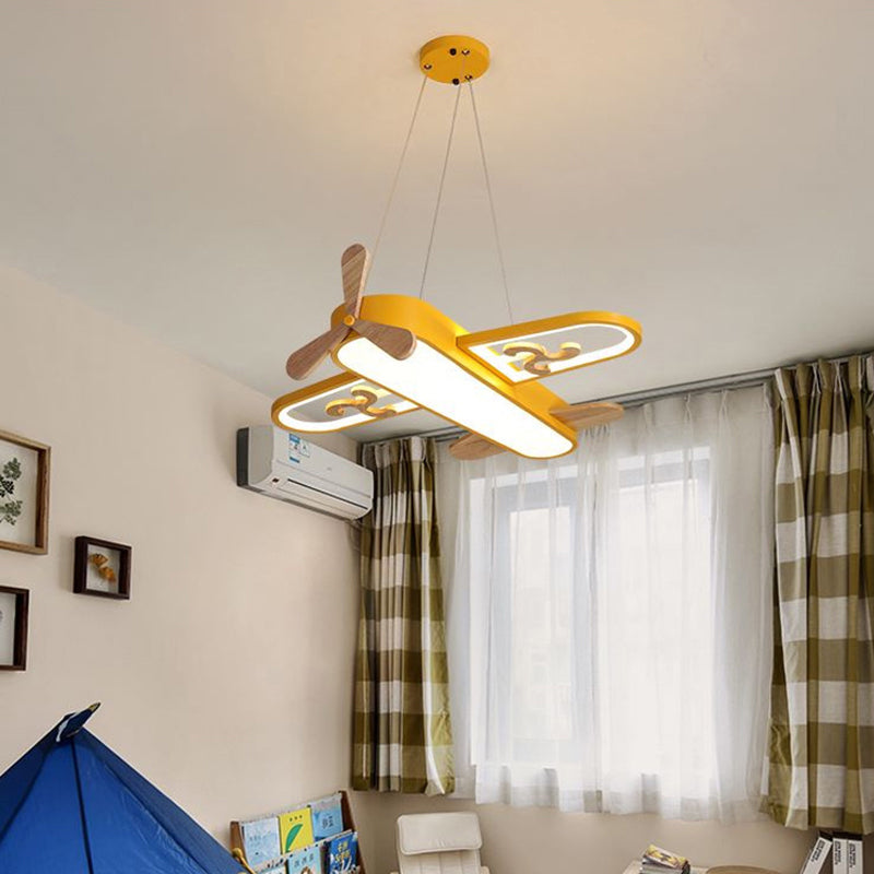 Child-Safe LED Pendant Light - Sky-Themed Design