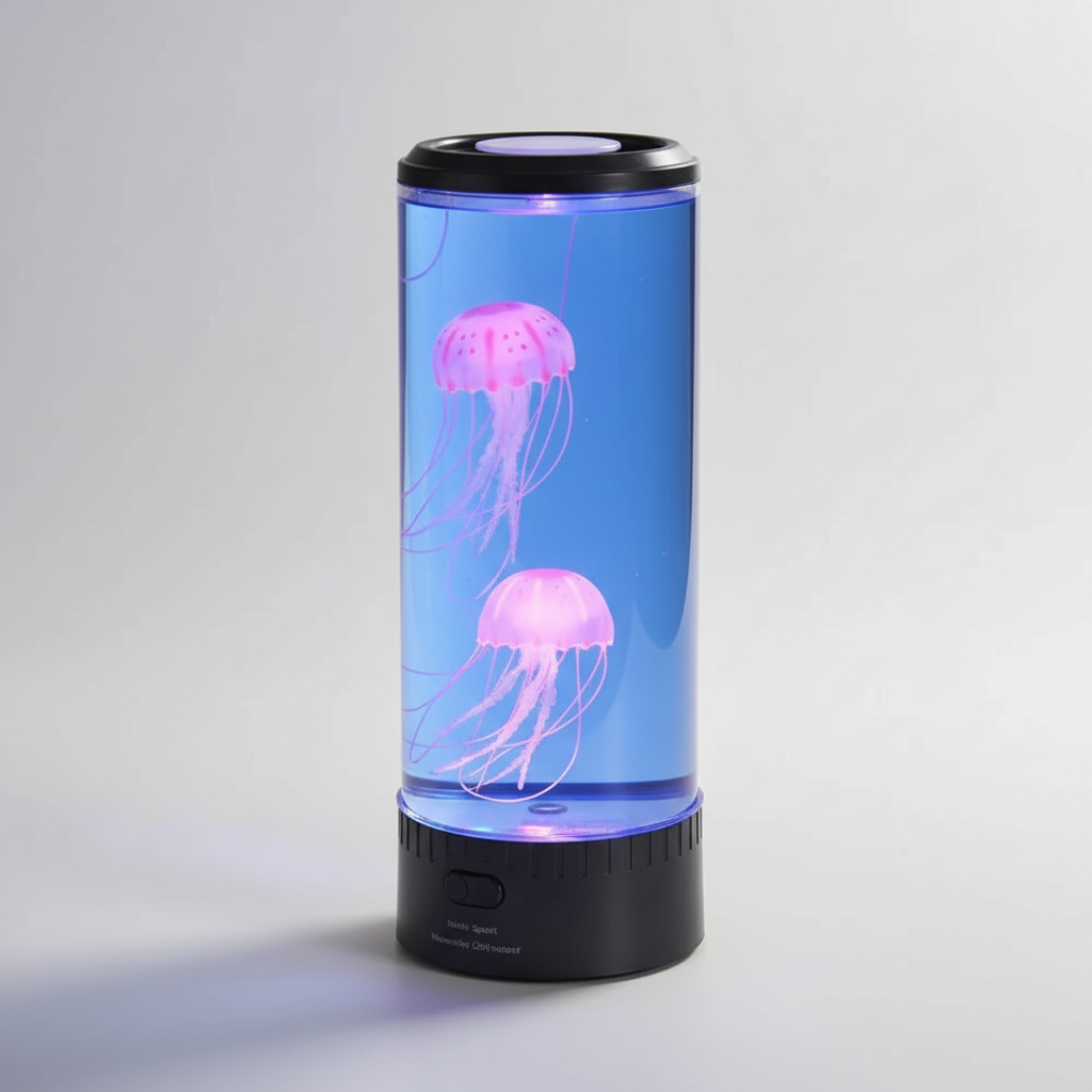 Cylindrical LED Jellyfish Light - Ambient Aquarium Decor
