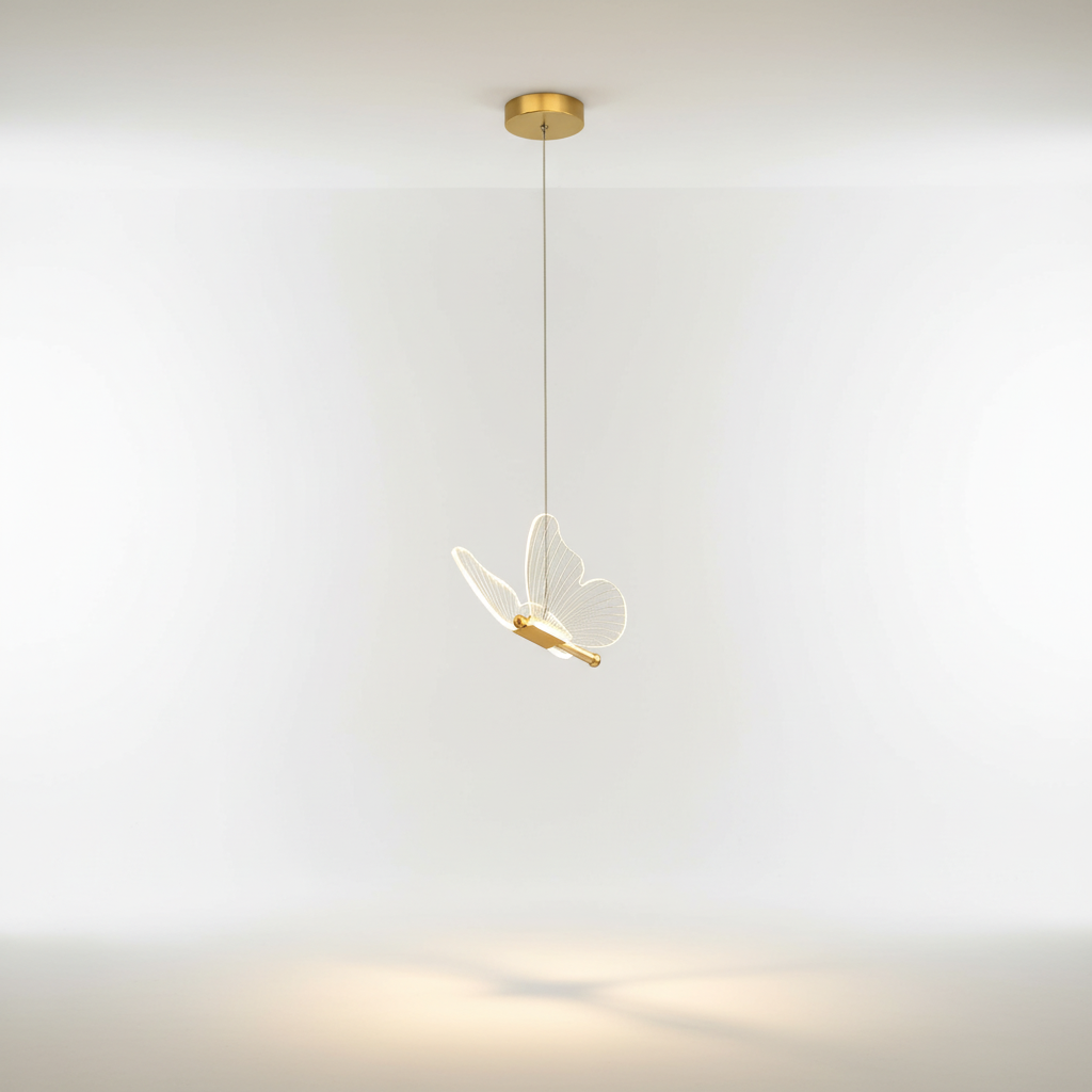 Butterfly Pendant Light with LED – Glow Effect