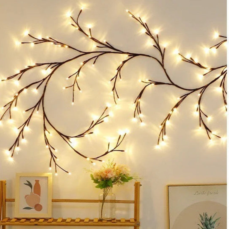 Adjustable Rattan LED Table Lamp with Warm White Glow