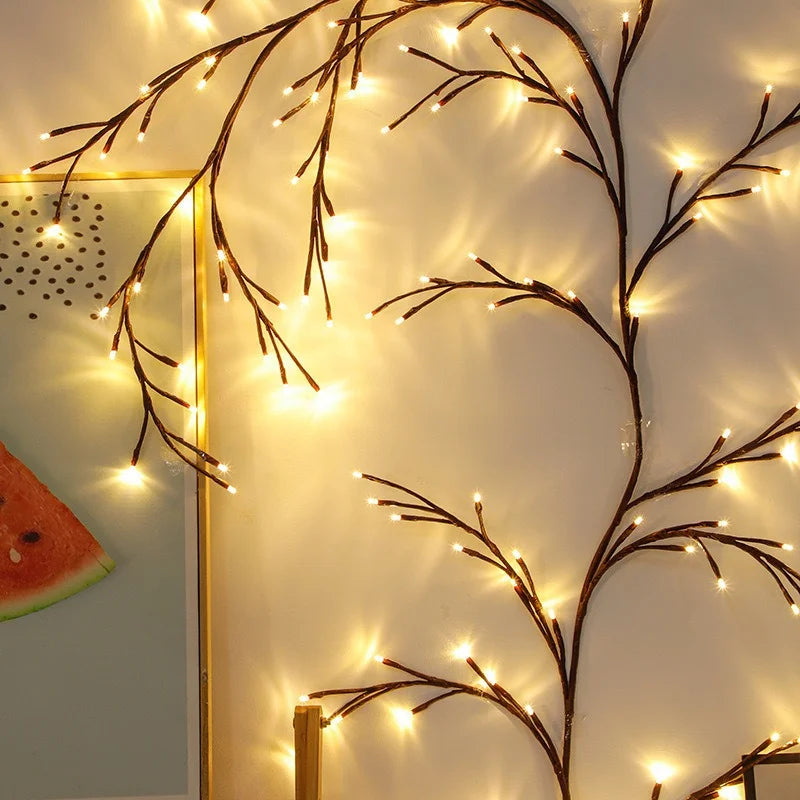 Adjustable Rattan LED Table Lamp with Warm White Glow