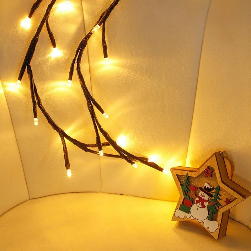 Adjustable Rattan LED Table Lamp with Warm White Glow