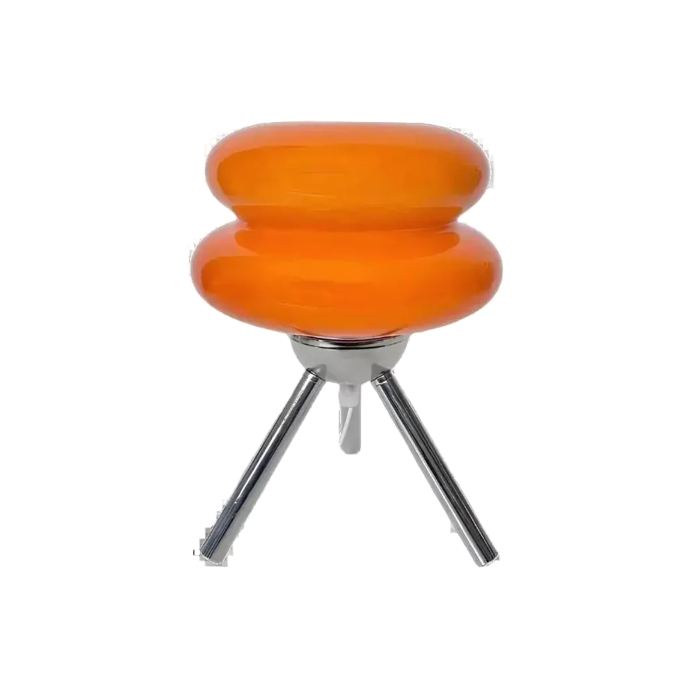 Stylish Tripod LED Lamp with Elegant Glass Shade